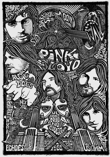 PINK FLOYD POSTER - COLLAGE - Photo Poster painting QUALITY INSERT -  POST!