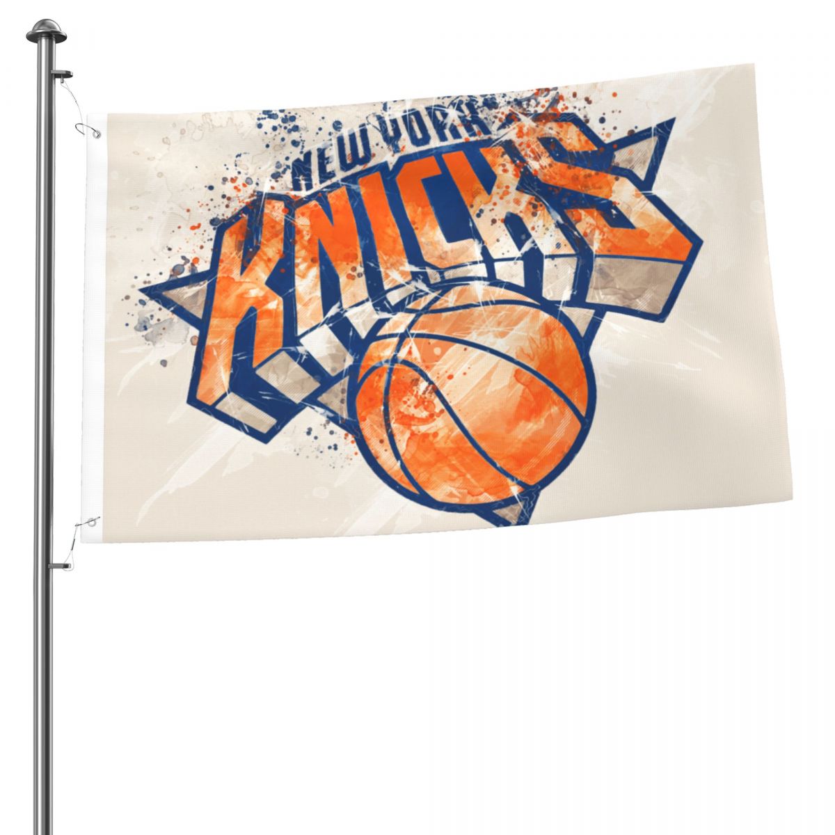 New York Knicks Grunge Art Logo 2x3 FT UV Resistant Flag