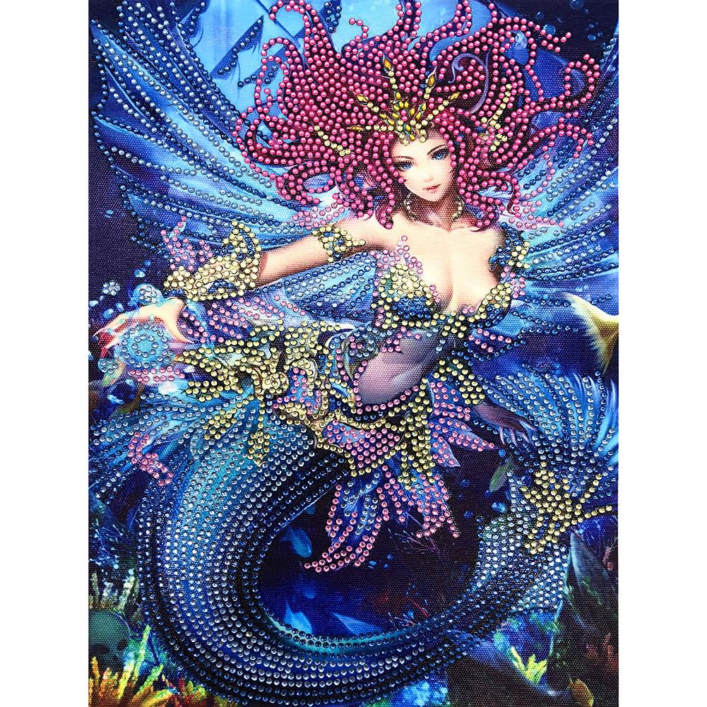 

30*40CM - Fish Tail - Special-Shaped Drill Diamond Painting, 501 Original