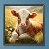 Diamond Painting-DIY Full Round Drill Daisy And Calf