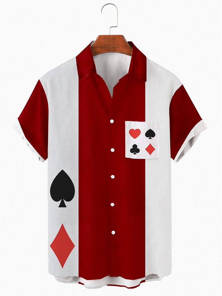 Men's Crazy Poker Hawaiian Shirts