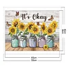 【SALE】Sunflower - 11CT Stamped 3 Strands Cross Stitch 50*40cm/19.69*15.75in