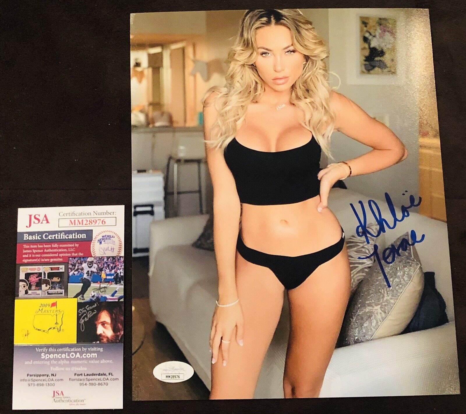 Khloe Terae Signed 8x10 Photo Poster painting ADULT STAR AUTOGRAPH Penthouse JSA Rare
