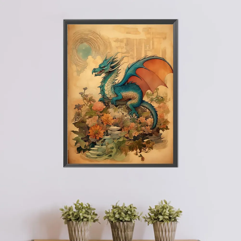 Full Round Diamond Painting 40*50cm - Qinglong