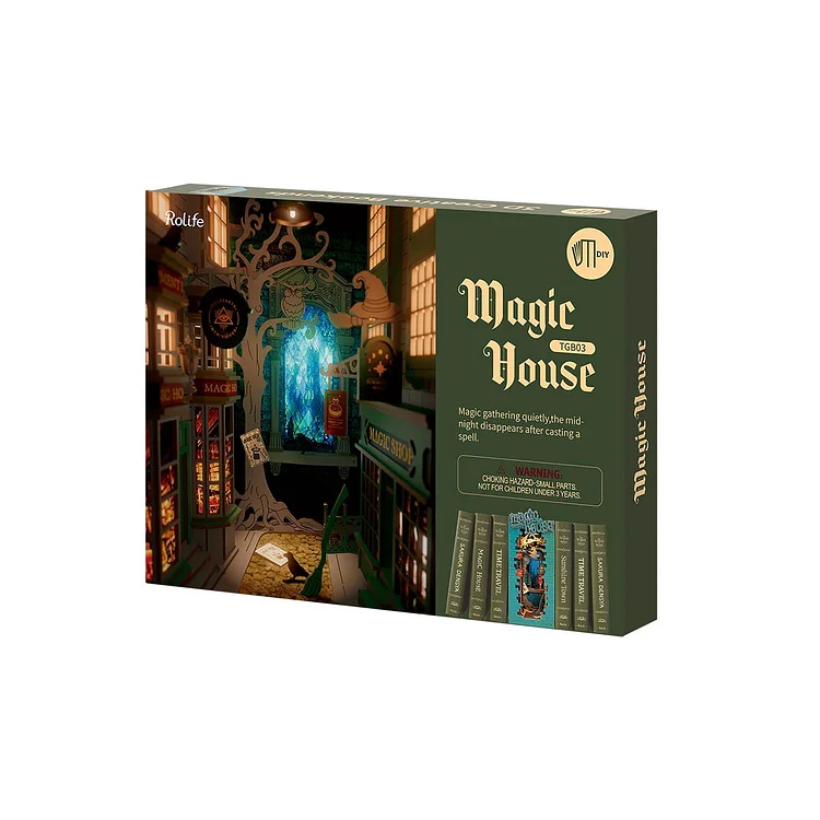 Rolife Magic House Book Nook build and review ! 