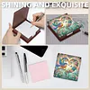Colorful Hummingbird Wooden DIY Crystal Art Sticky Notes Holder (160 Blank Notepads) Diamond Painting Sticky Notes Dispenser Ideal for Home Office Supplies Handicrafts Gifts
