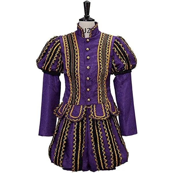 Men's Fancy Medieval Tudor Outfit Regency Coat Halloween Renaissance Noble Cosplay Costume Suit