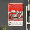 Tracteur Massey Ferguson - Panneaux en &eacute;tain m&eacute;tallique(20*30cm/30*40cm) - Garage