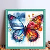 (Counted/Stamped) Colorful Butterfly-11CT Cross Stitch 45*45cm/17.72*17.72in