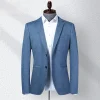 Men's Knitted Stretch Slim Fit Casual Blazer