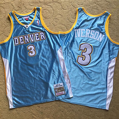 Allen Iverson Denver Nuggets  blue 3 MN