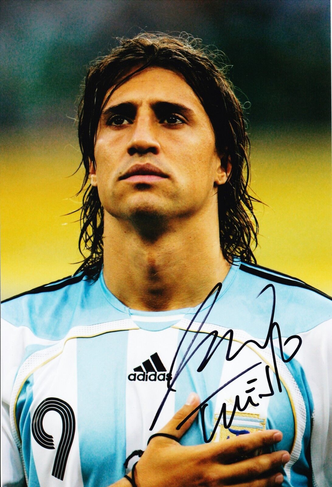 Hernan Crespo Signed 12X8 Photo Poster painting Argentina AFTAL COA (1948)