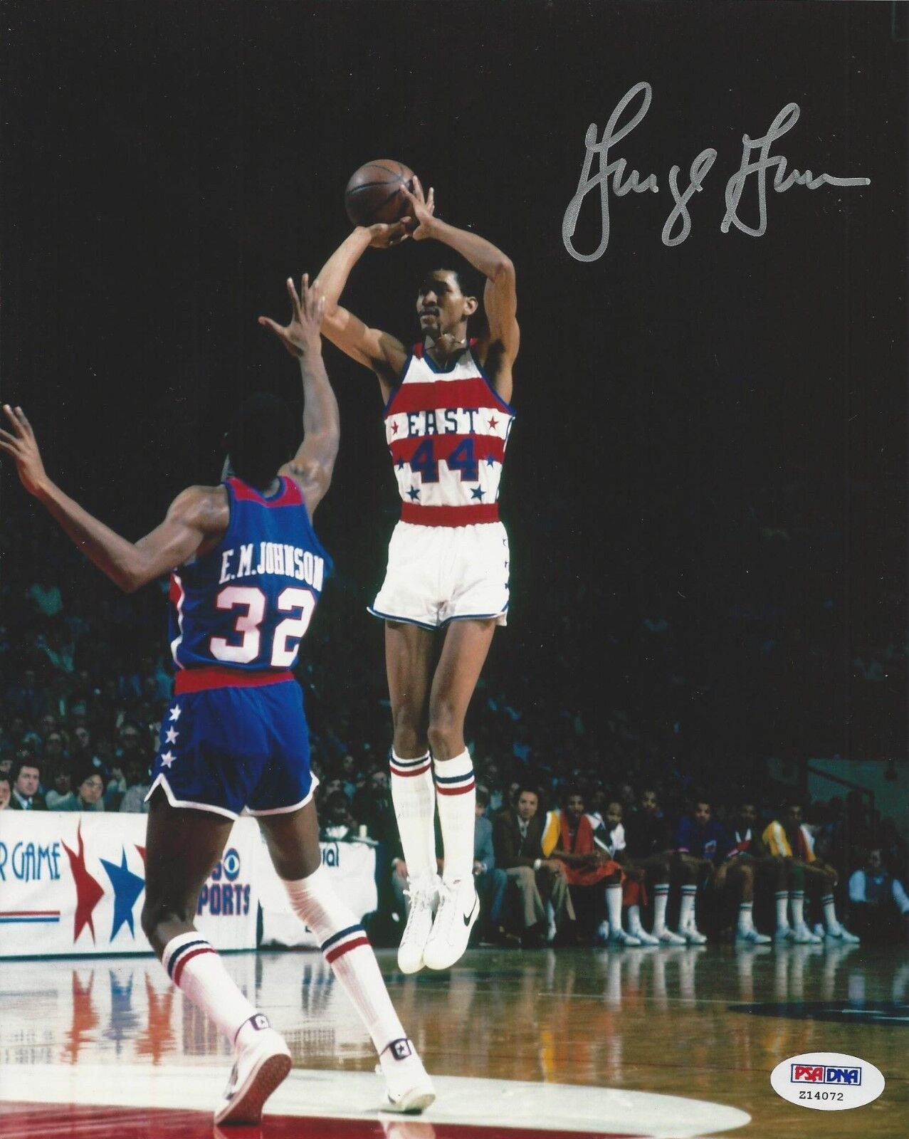 George Gervin signed 8x10 Photo Poster painting PSA/DNA # Z14072