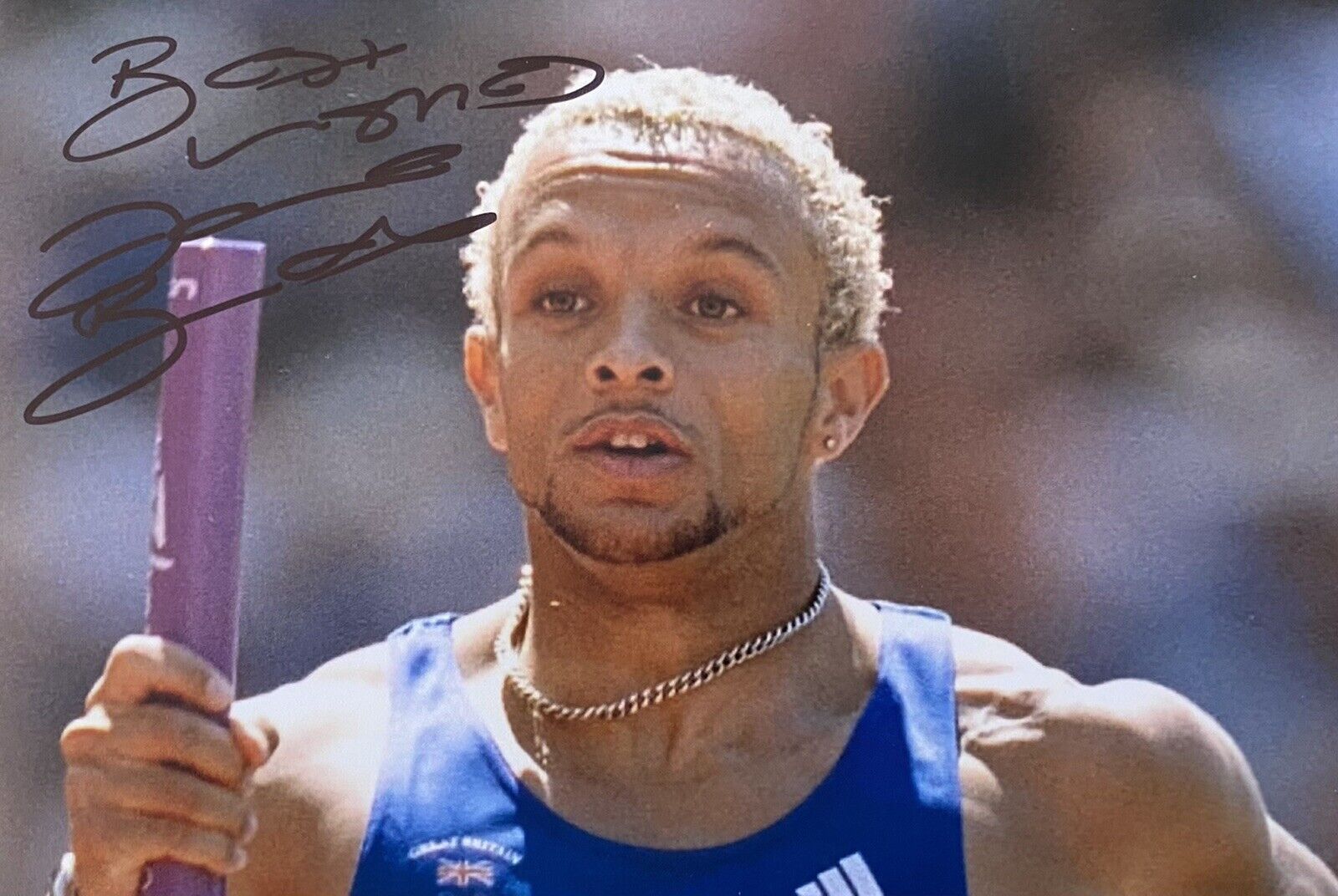 Jamie Baulch Genuine Hand Signed 6X4 Photo Poster painting - Team GB - Olympics - Sprinter 2