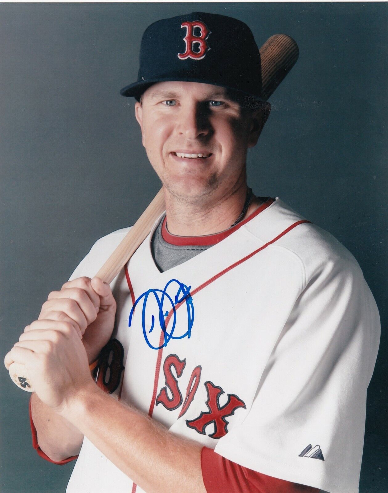 DREW SUTTON BOSTON RED SOX ACTION SIGNED 8x10