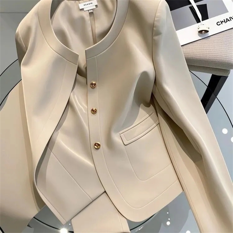 New Ladies Blazer Jacket  2025 Spring Autumn Fashion High Quality Women's Suit Coat Temperament Elegant Lady Outerwear