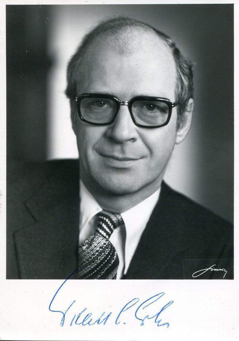 AUSTRIA Willibald Pahr autograph Foreign minister 1976-83, signed Photo Poster painting