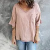 Gioiacombo&trade; Nuovo top estivo a maniche corte con scollo a V