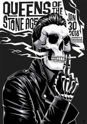 QUEENS OF THE STONE AGE POSTER - 2018 TOUR - Photo Poster painting QUALITY INSERT  POST!