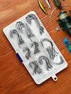80Pcs Fishing Hooks Octopus FishHooks Fishing Barbed Hooks Fishing Accessories