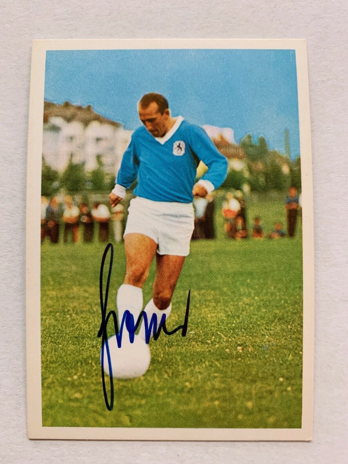 Peter Large Tsv 1860 München Signed Football Collector′S Picture (TV-454