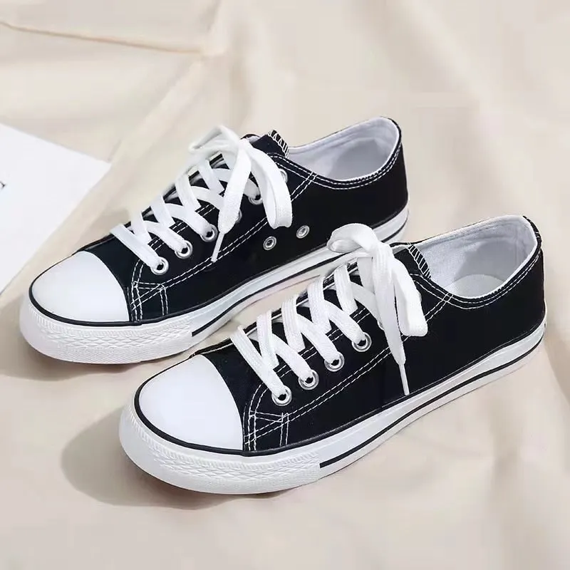 2022 New Korean Style Ulzzang Daisy Canvas Shoes for Women 45 White Black Yellow Green Purple Color sneakers women