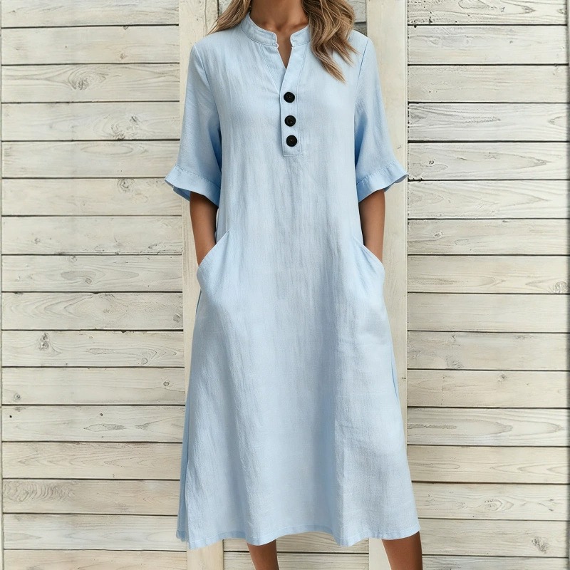 Women's Retro Cozy Linen Cotton Sleeveless Jumpsuit wearshes