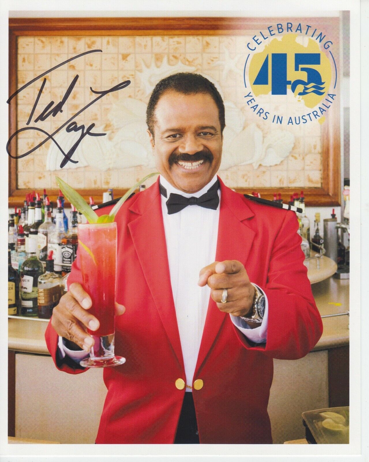 Ted Lange (Love Boat) 8x10 Signed Photo Poster painting w/ COA Actor #1