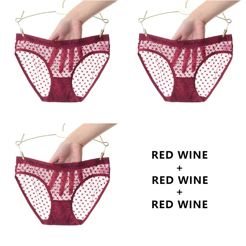 Meet'r 3Pcs/lot Seamless Panty Set Underwear Sexy Female Transparent Intimates Low-Rise Briefs Japanese G String Lingerie