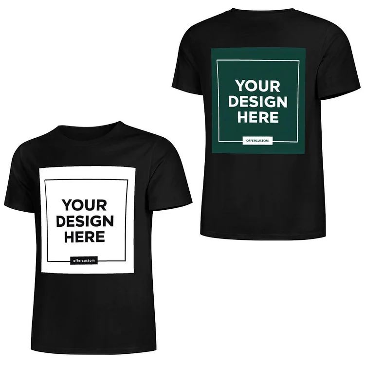 Personalized Design European Size T-Shirt Cotton Double-sided Design