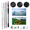 1.8M Fishing Rod 4 Section Rod Ultralight Spinning Casting Lure Fishing Rod