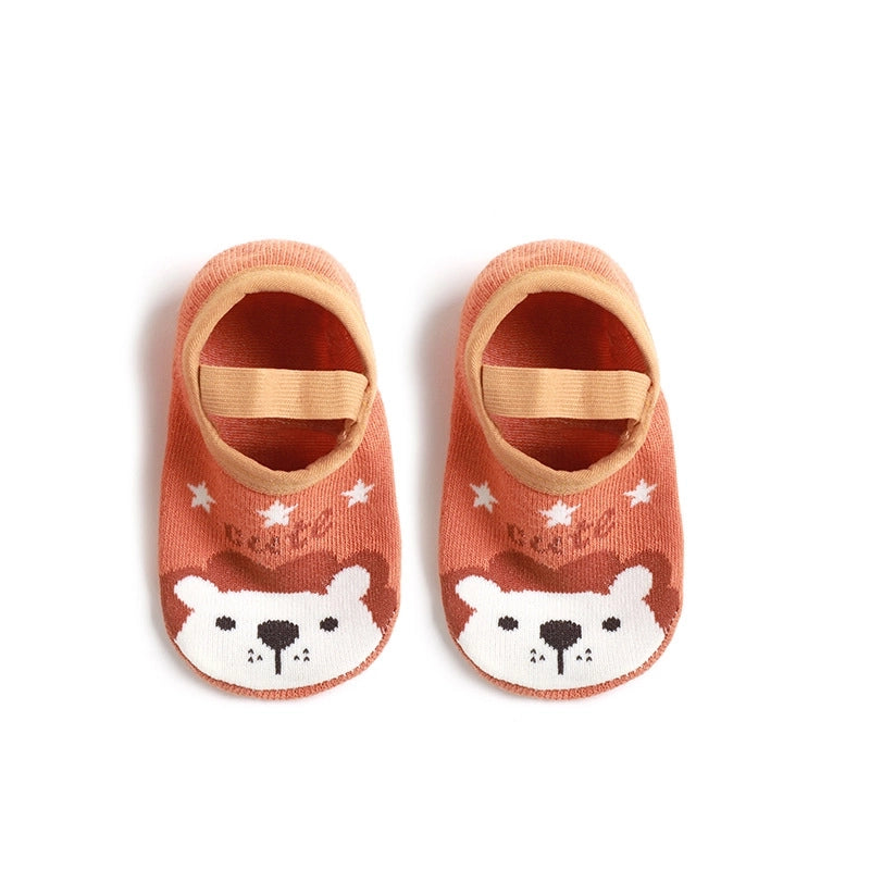 Kid’s Cute Letter Star Cotton Jacquard Crew Socks 2 Pieces