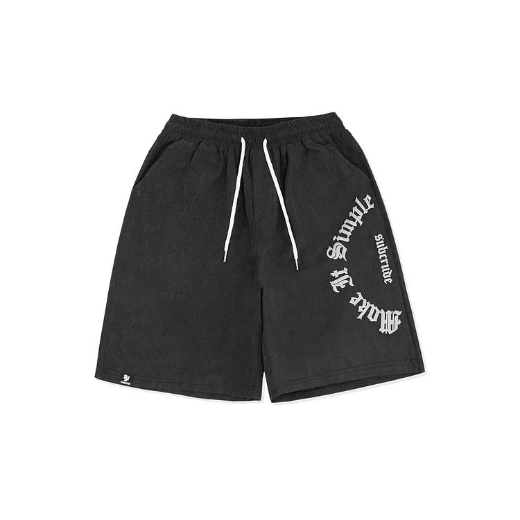 Plus Size Athletic Street Style Shorts