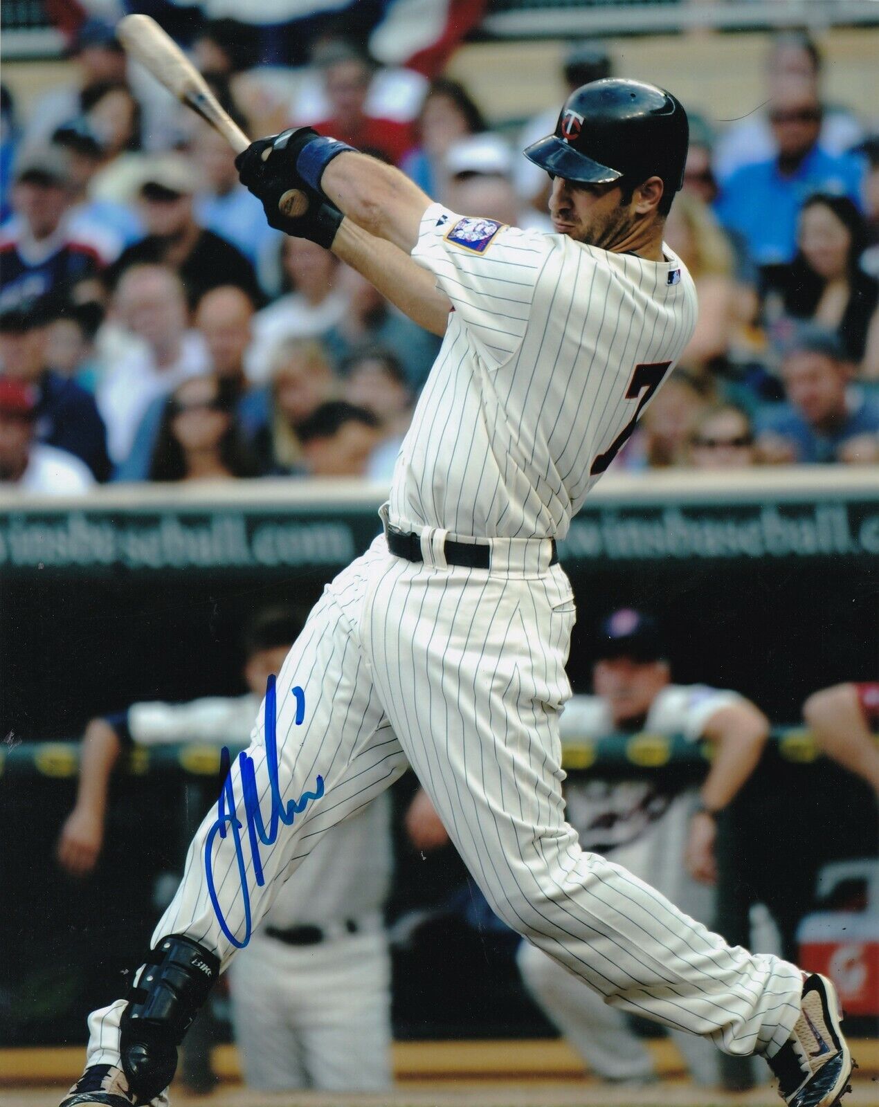 JOE MAUER MINNESOTA TWINS ACTION SIGNED 8x10