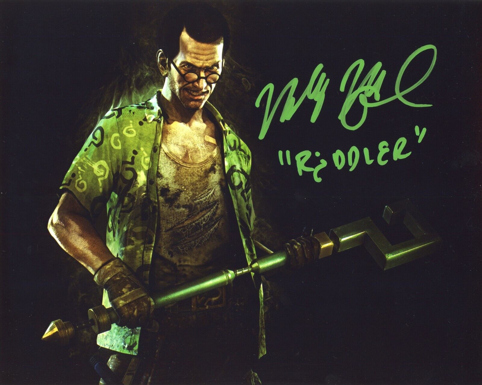 WALLY WINGERT Authentic Hand-Signed Batman:ARKHAM KNIGHT Riddler