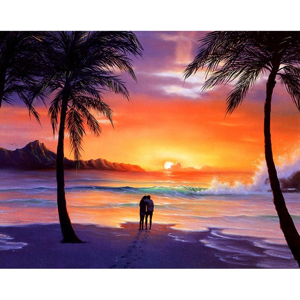 

Beach Couple - Round Drill Diamond Painting - 30x40cm, 501 Original