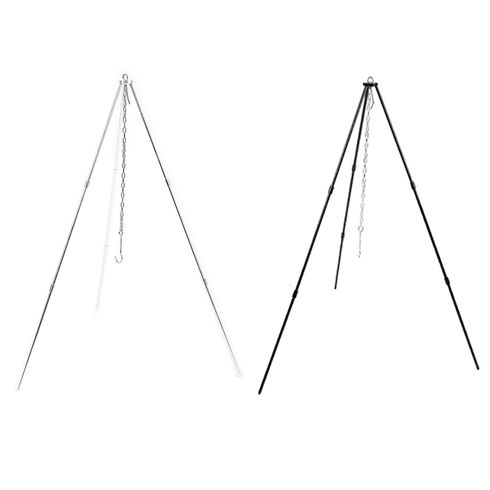 

Mountainhiker Camping Picnic Grill Hanging Pots Outdoor Hanger Tripod Kits, Silver, 501 Original