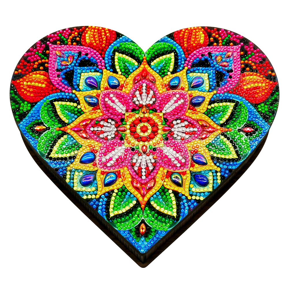 DIY Diamond Painting Wooden Jewelry Storage Box Mandala-Guru-buzz