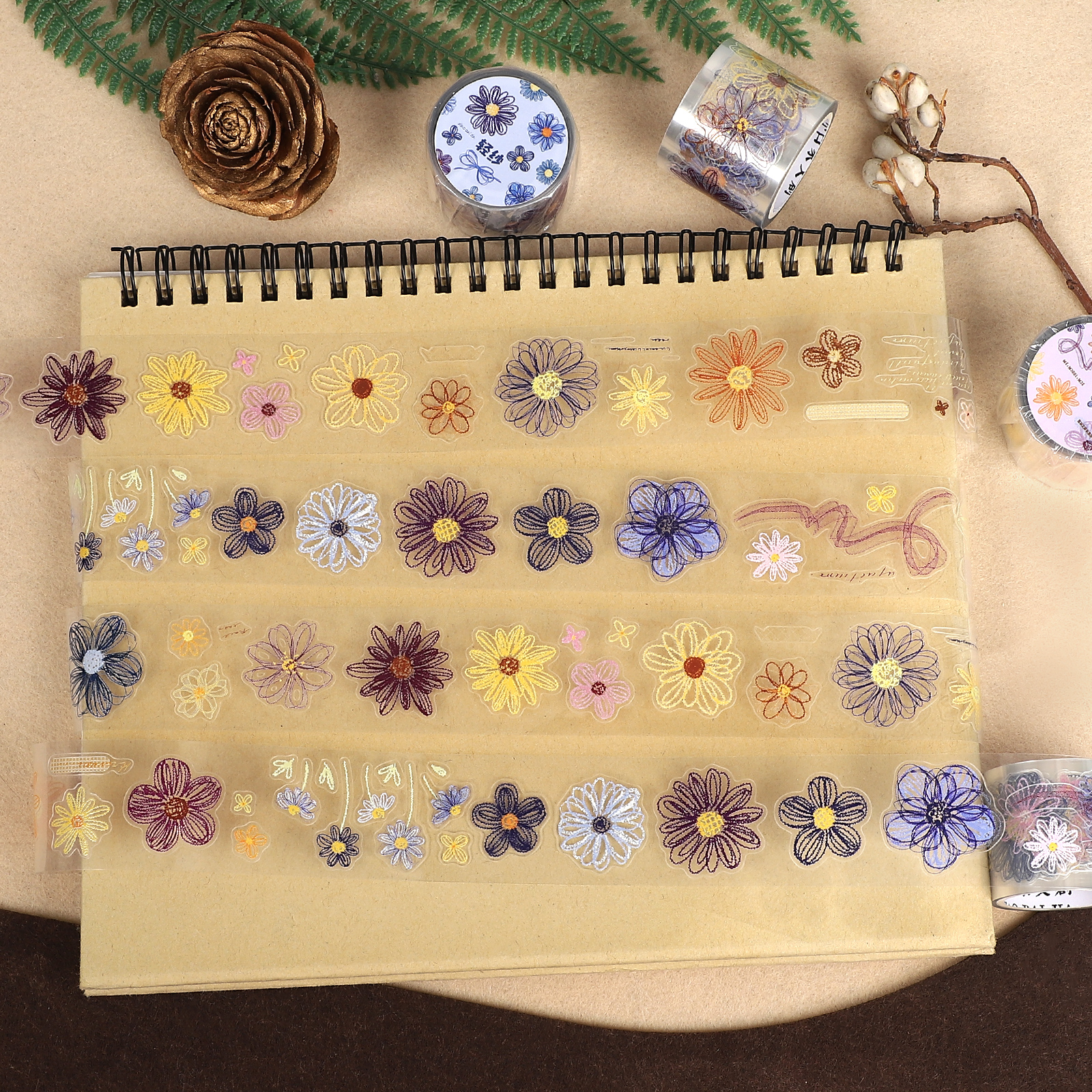 PET 테이프 - 30mm*3m 빈티지 꽃