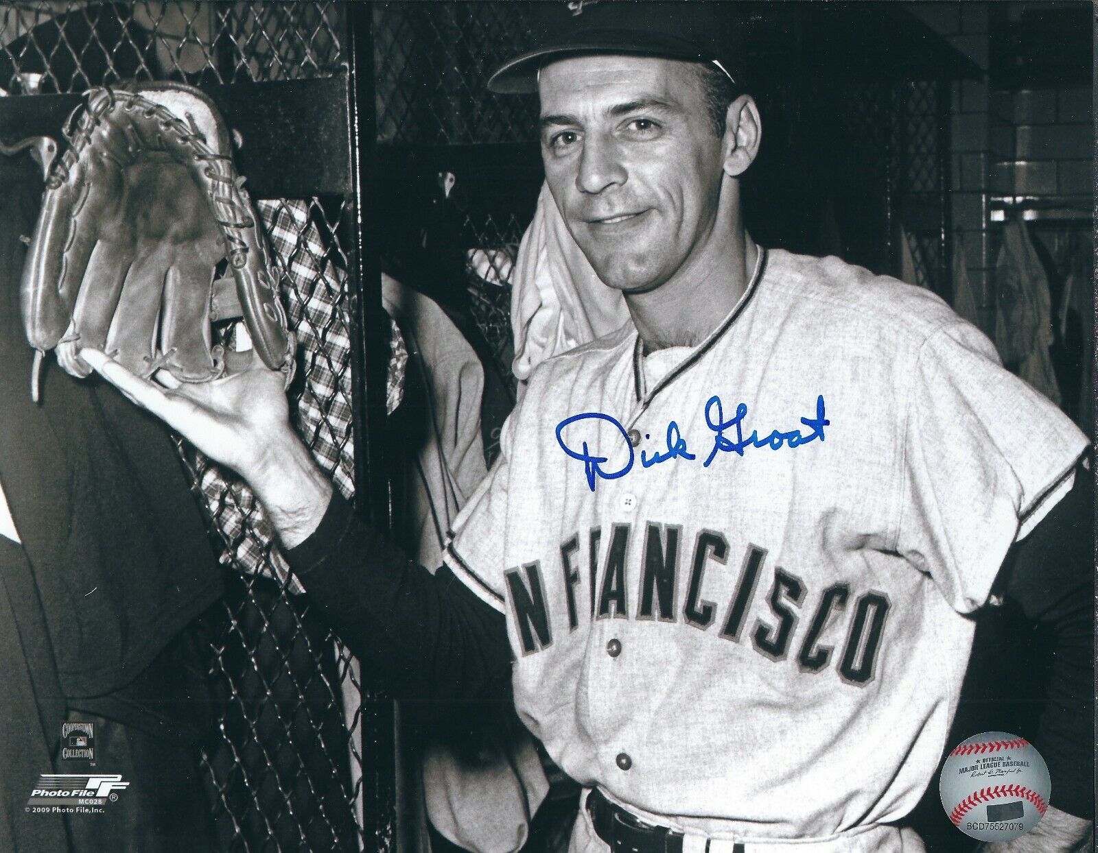 Signed 8x10 DICK GROAT San Francisco Giants Autographed Photo Poster painting w/Show Ticket