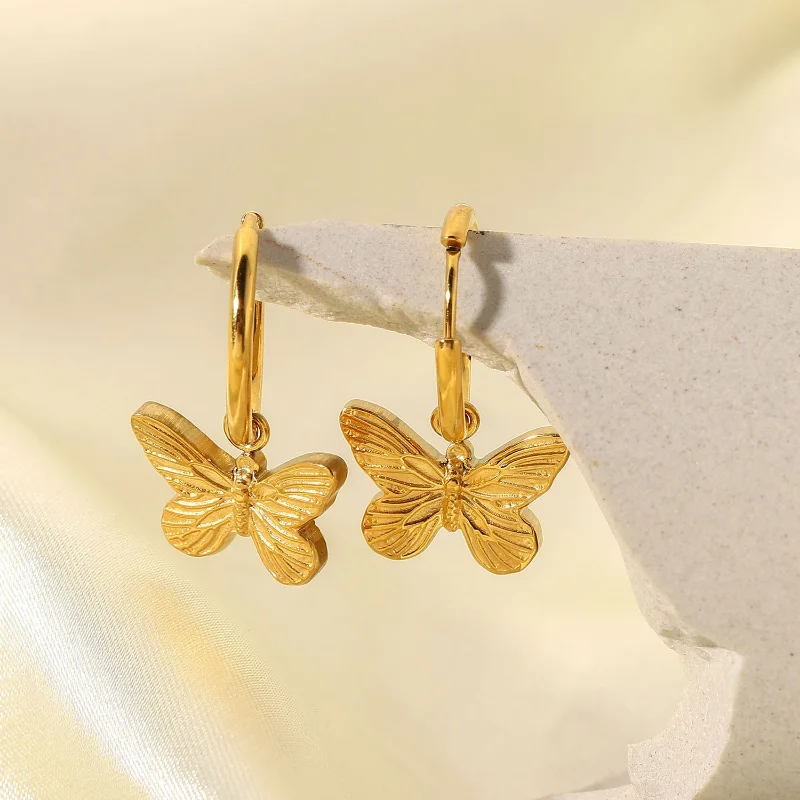 Vintage Butterfly Earrings