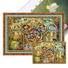(Big Size)Disney Family - 18CT Stamped Cross Stitch - 80*55cm - Disney