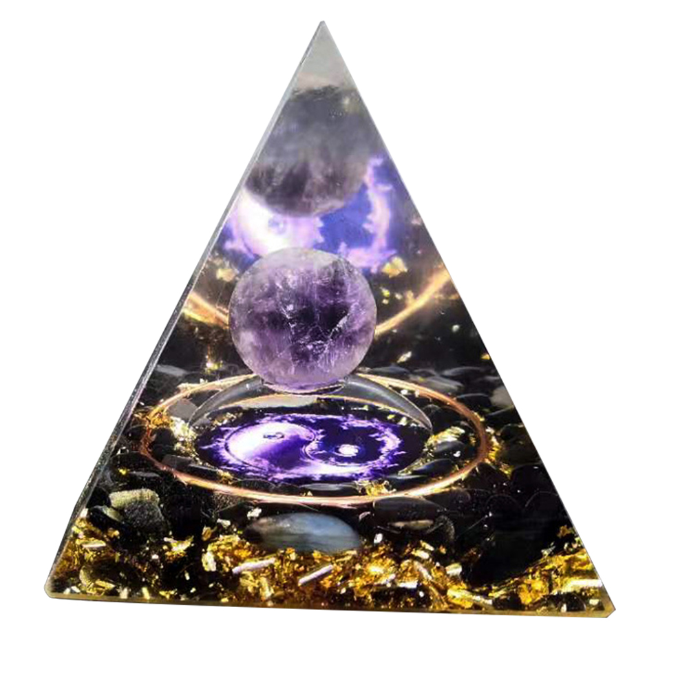 

5cm Natural Orgonite Pyramid Chakra, 501 Original