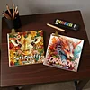3PCS Crazy Cat Coloring Book Set Mindfulness Art Books for Adults 