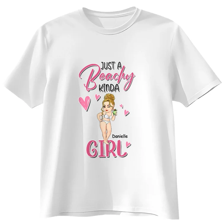 Personalized T-Shirt- Just A Beachy Kinda Girl