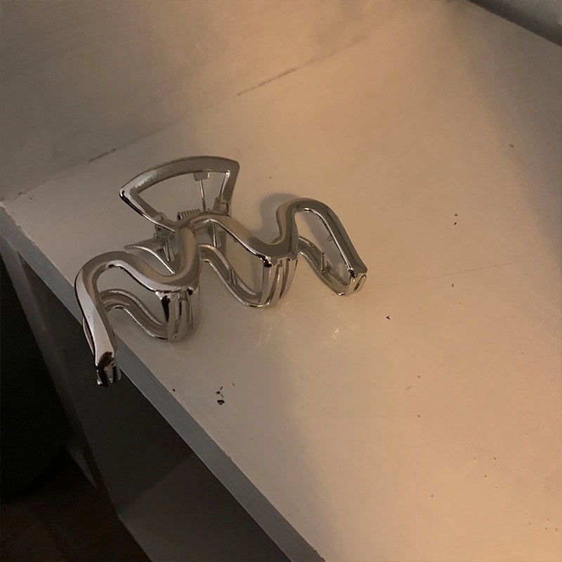 Casual Minimalist Women’s Star Solid Color Alloy Metal Hollow Out Hair Clip Hairpin Hair Claws