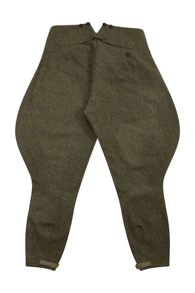   Elite German Officer Brown Wool Breeches German-Uniform