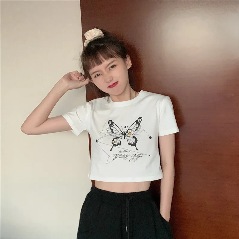 Brownm Brownm Sister Wear Short Short-Sleeved T-Shirt Female 2024 Summer New Korean Version Of The Student Jacket