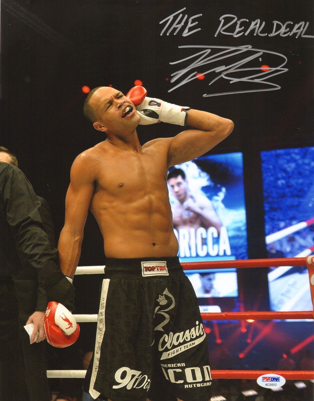 Raymond Daniels Signed 11x14 Photo Poster painting PSA/DNA COA Bellator Kickboxing Autograph MMA