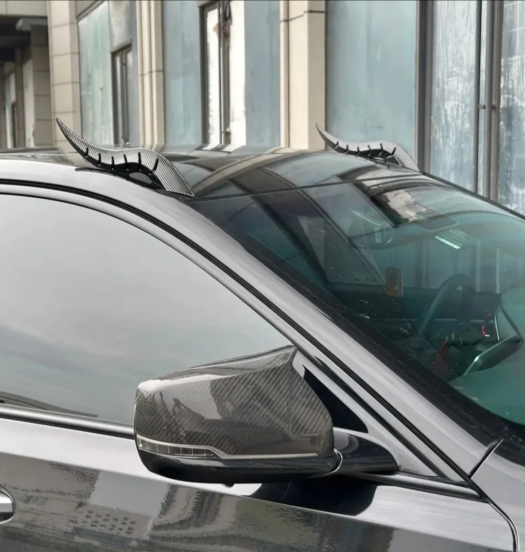 New dragon horn car exterior decoration，Arc light speed flow fin